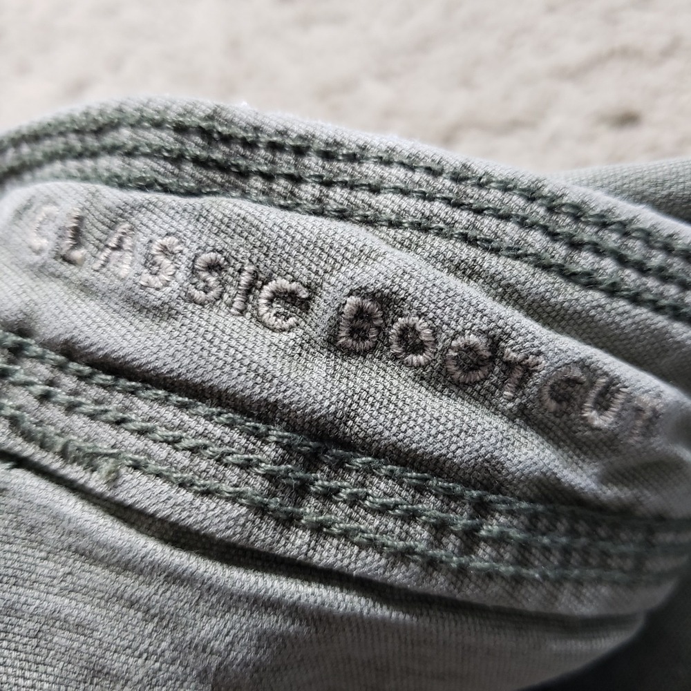 American Eagle Outfitters Women Pants 6 LONG Green Cargo Classic Bootcut - Picture 7 of 13